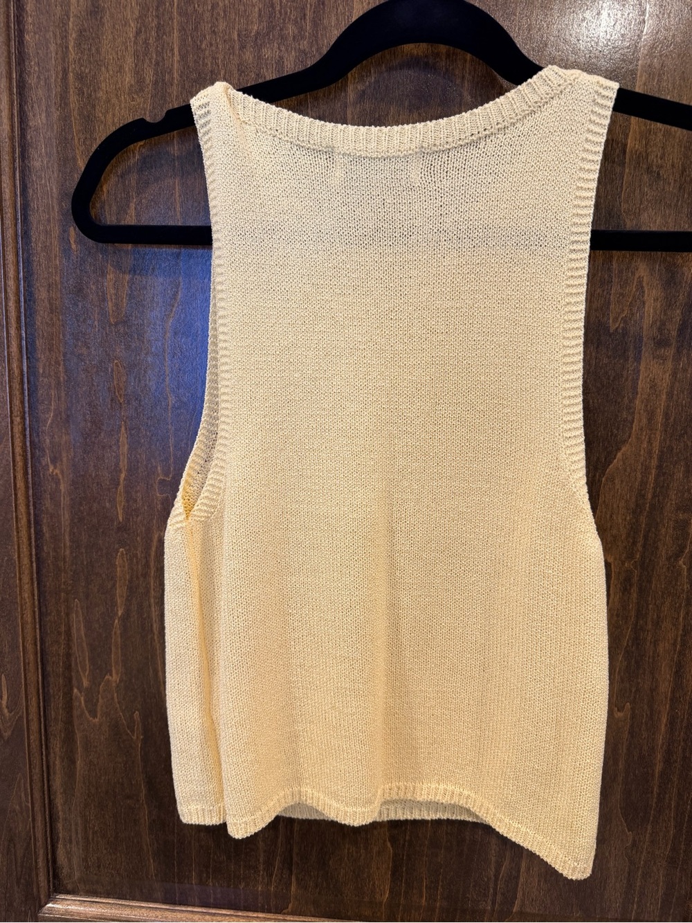 Butter Yellow Knit Tank Top - Picture 4 of 5